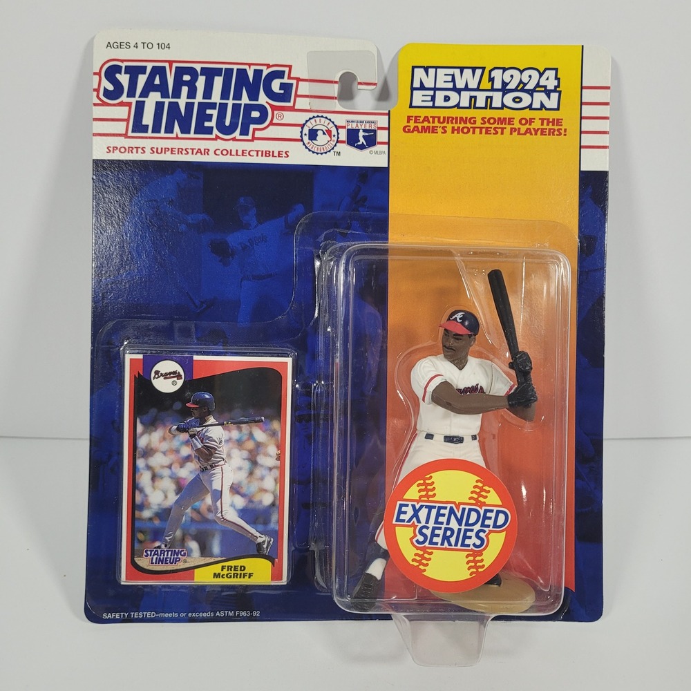 Starting Lineup 1994 Fred‎ McGriff Atlanta Braves Extended Series Figure Kenner